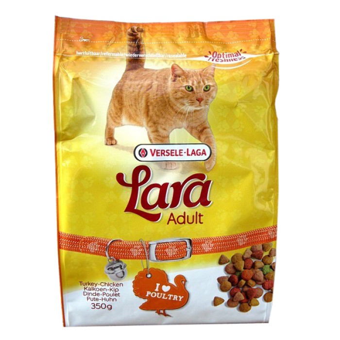 Сухий корм Lara Adult with Turkey & Chicken ЛАРА ІНДЕЙКА КУРИЦЯ для котів, 0.35 кг